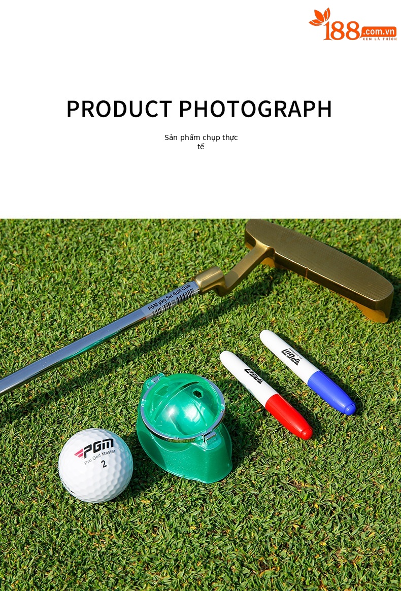 Dụng cụ đánh dấu bóng golf PGM kèm bút vẽ — Máy vẽ đường đơn [không có bút], HXQ002 【Với 2 bút vẽ nguệch ngoạc 】 chi tiết 7