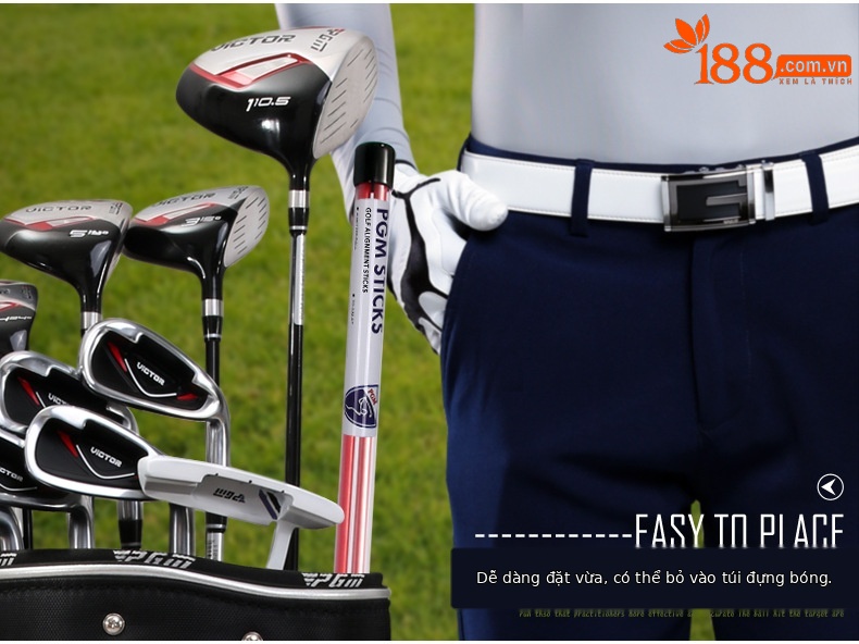 Gậy chỉ báo hướng golf PGM dài 122 cm, bộ 2 cây tập đẩy — 122cm chi tiết 3