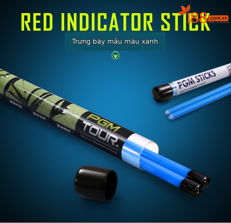 Gậy chỉ báo hướng golf PGM dài 122 cm, bộ 2 cây tập đẩy — 122cm chi tiết 7