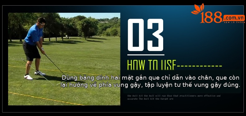 Gậy chỉ báo hướng golf PGM dài 122 cm, bộ 2 cây tập đẩy — 122cm chi tiết 14