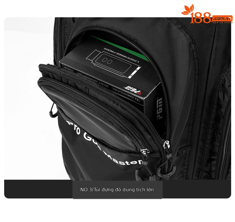 Túi đựng gậy golf PGM đeo vai kiểu ba lô chống nước siêu nhẹ 2kg — QB144-đỏ (vai trở lại), QB144-Màu xanh dương (Ba lô trở lại), QB144-Đen (kiểu ba lô), QB144-Xám (Ba lô trở lại) chi tiết 15