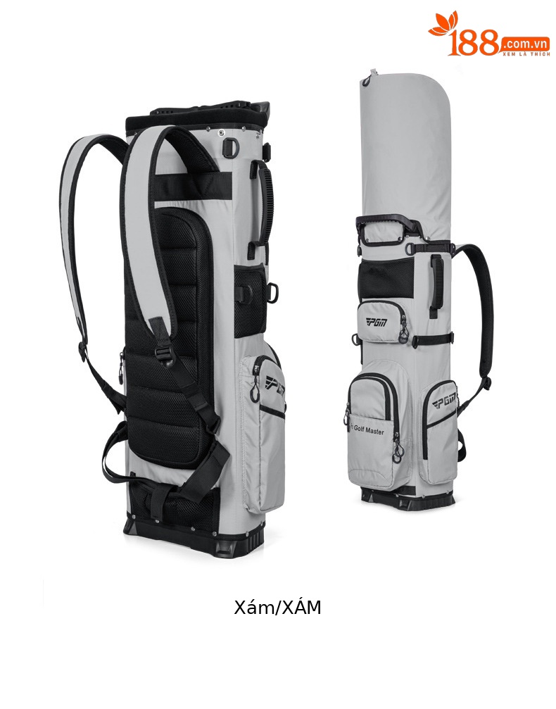 Túi đựng gậy golf PGM đeo vai kiểu ba lô chống nước siêu nhẹ 2kg — QB144-đỏ (vai trở lại), QB144-Màu xanh dương (Ba lô trở lại), QB144-Đen (kiểu ba lô), QB144-Xám (Ba lô trở lại) chi tiết 19