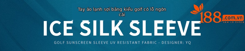 Bộ tay áo chống nắng Golf thoáng khí kèm găng tay thể thao nam chống trượt — XT004 màu xanh lam chi tiết 12