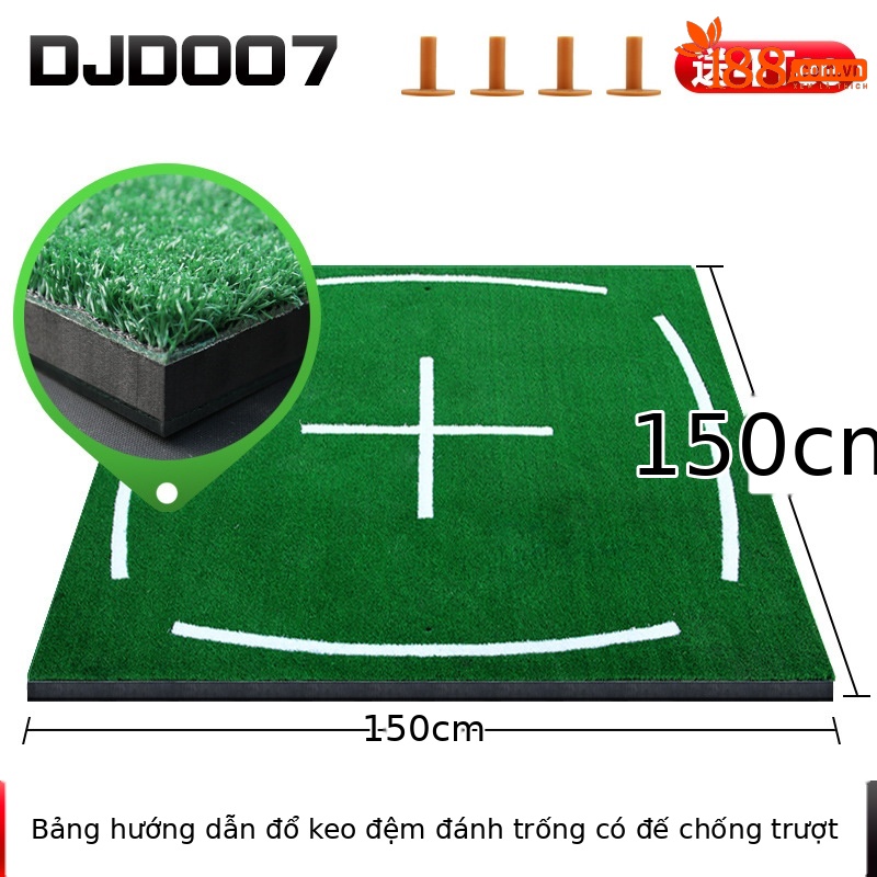 Thảm tập golf PGM chống trượt 1.5x1.5m dùng cho sân tập — Đệm dạy học đổ keo 1.5*1,5 m (có đáy chống trượt), Đệm dạy học đổ keo 1.5*1,5 m (không có đế chống trượt), 1.5*1.5M 3D giảng dạy đánh Pad (với chống trượt đáy), 1.5*1.5M 3D giảng dạy Pad (không có đáy chống trượt)