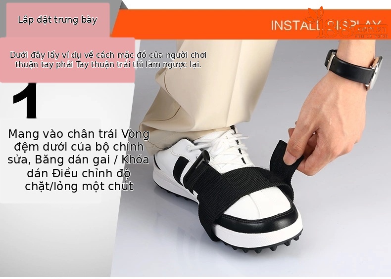 Đai chỉnh sửa tư thế chân chơi golf PGM hỗ trợ luyện tập đánh chính xác — Công cụ chỉnh chân JZQ007 chi tiết 4