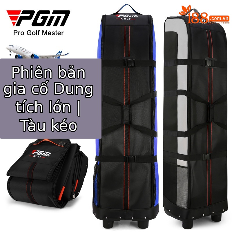 Túi đựng gậy golf PGM hai lớp đế cứng, chống nước, gấp gọn, kích thước 141x38.5x31.5 cm — HKB006 đen và cam (Phiên bản dày), HKB006 đen xanh (phiên bản dày), HKB006 Đen Bạc (phiên bản dày), HKB006 toàn màu đen (Phiên bản dày)