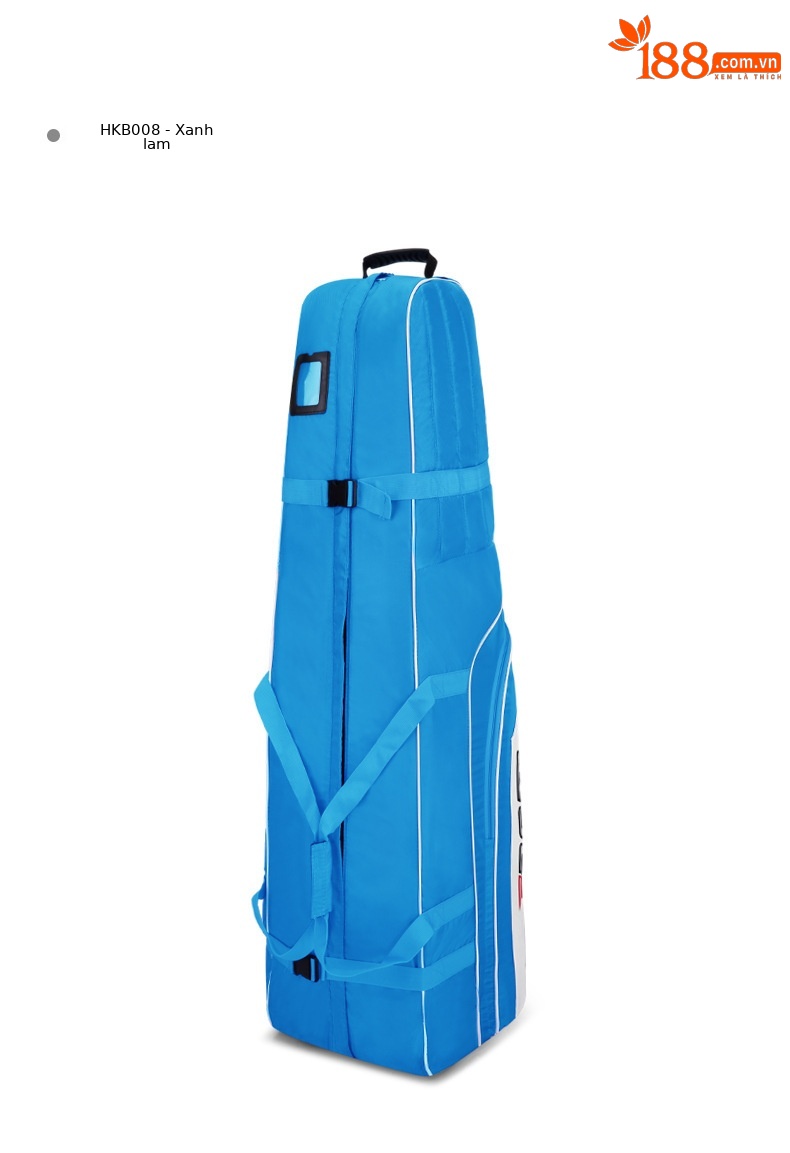 Túi vận chuyển golf PGM chống nước dày dặn, có bánh kéo gập gọn — HKB008-Túi hàng không dày không thấm nước màu đen chi tiết 12