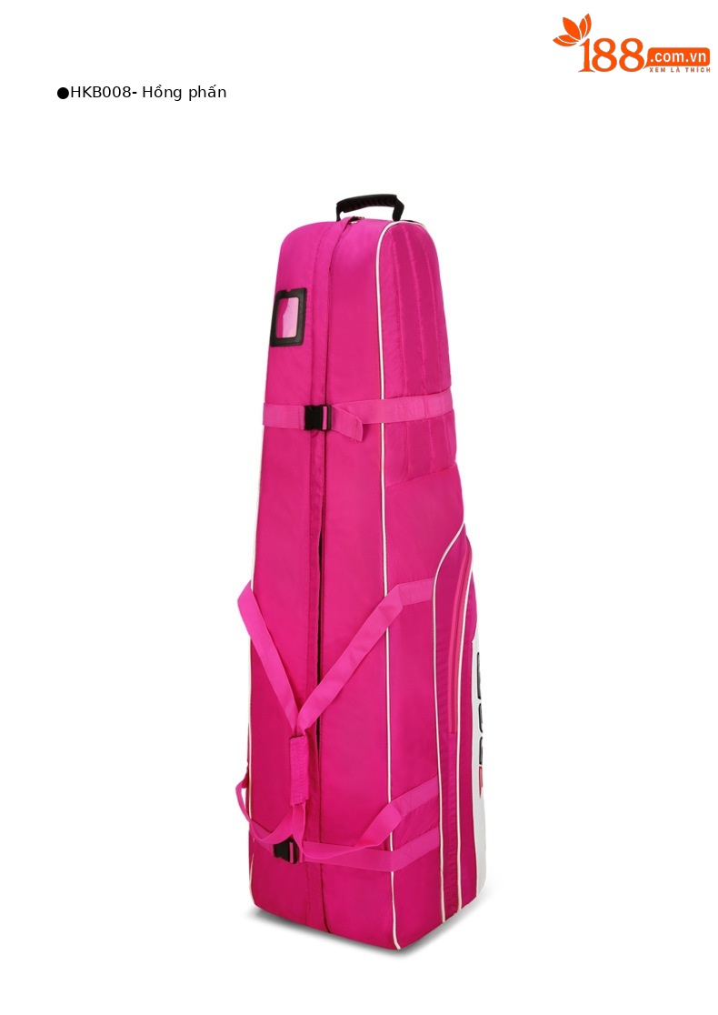 Túi vận chuyển golf PGM chống nước dày dặn, có bánh kéo gập gọn — HKB008-Túi hàng không dày không thấm nước màu đen chi tiết 14