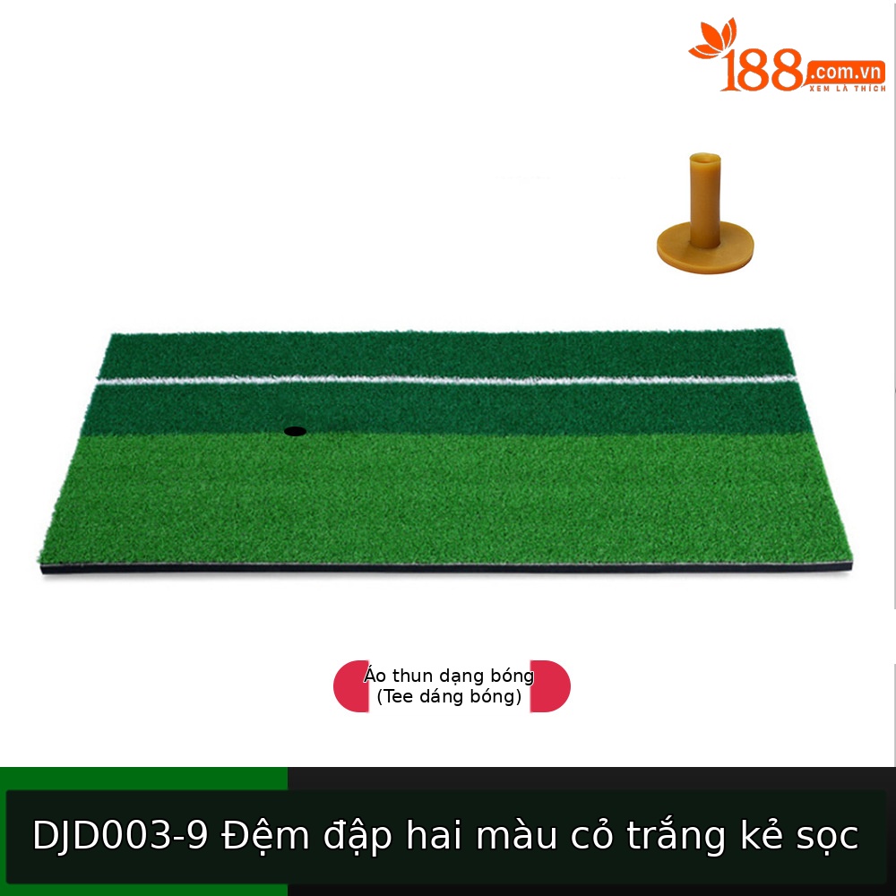 Thảm cỏ hai màu với dây trắng