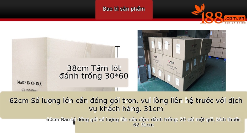 Thảm tập golf mini PGM cỏ hai màu 30x60cm dùng trong nhà — Thảm cỏ hai màu có dây trắng [TEE không có bóng], Thảm cỏ hai màu với dây trắng chi tiết 2