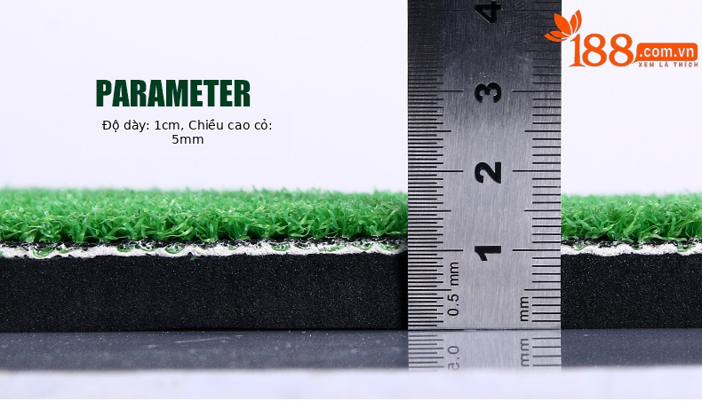 Thảm tập golf mini PGM cỏ hai màu 30x60cm dùng trong nhà — Thảm cỏ hai màu có dây trắng [TEE không có bóng], Thảm cỏ hai màu với dây trắng chi tiết 12