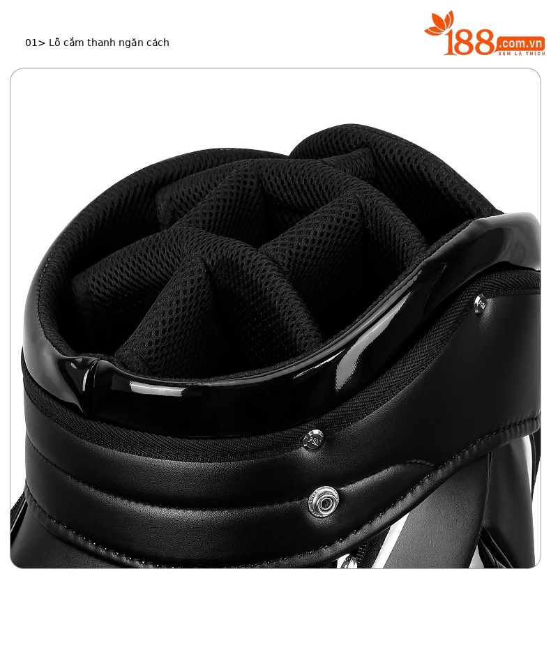 Túi golf kéo PGM QB029 chứa 13 gậy, chất liệu PU cao cấp, có bánh xe và tay kéo — Qb029-túi bóng kéo Mới [màu đen], Qb029-túi bóng kéo Mới [màu trắng], Qb029-túi bóng kéo Mới [màu xanh lam] chi tiết 17