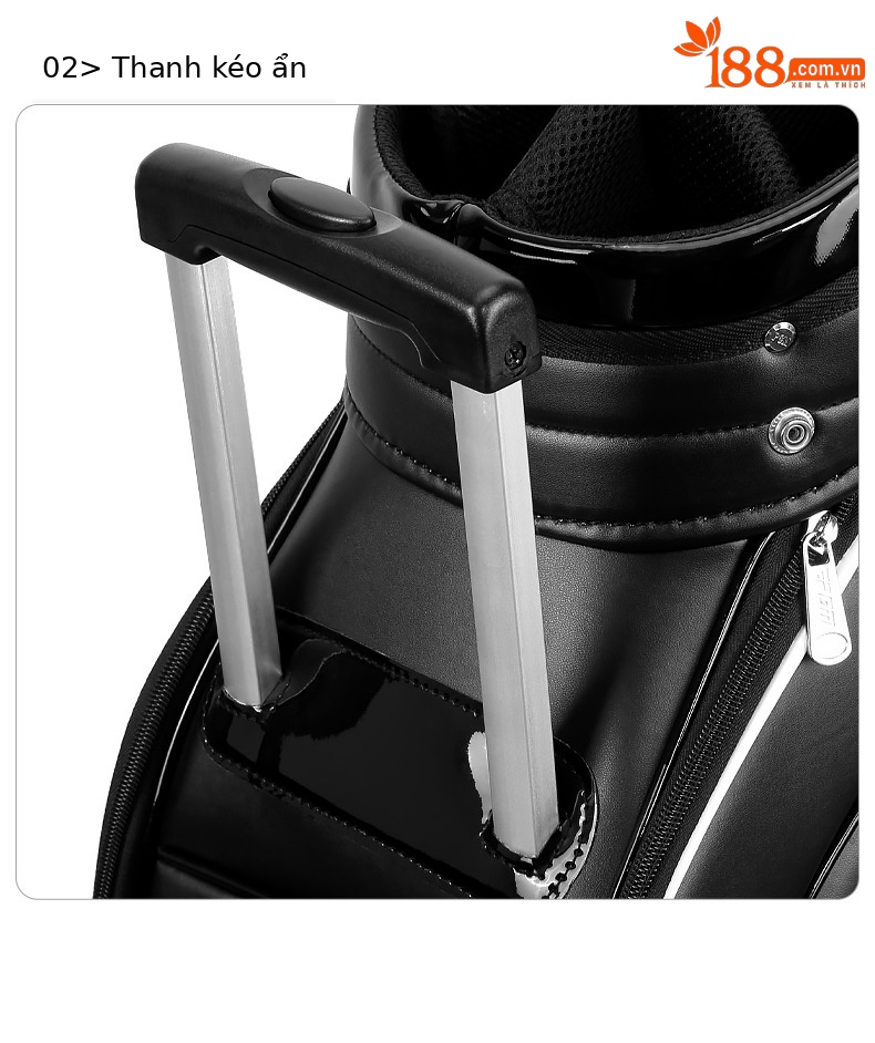 Túi golf kéo PGM QB029 chứa 13 gậy, chất liệu PU cao cấp, có bánh xe và tay kéo — Qb029-túi bóng kéo Mới [màu đen], Qb029-túi bóng kéo Mới [màu trắng], Qb029-túi bóng kéo Mới [màu xanh lam] chi tiết 18