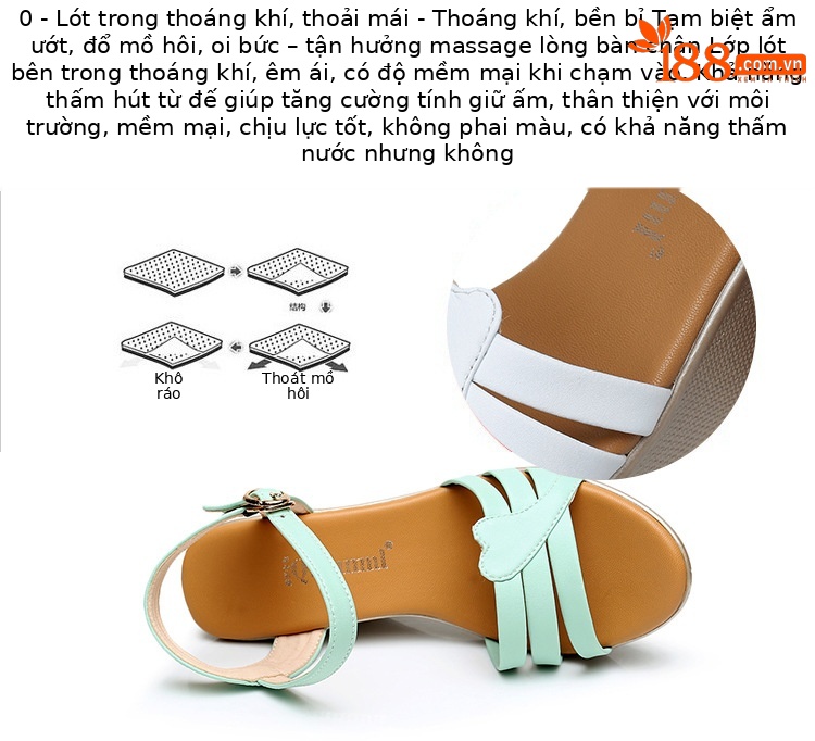 Dép nữ đế xuồng mùa hè 2025, đế dày platform, mũi hở, gót 9 cm — Màu đen, Xanh táo, Màu trắng, Màu đỏ chi tiết 11