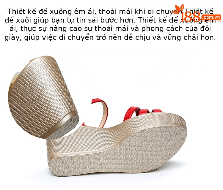 Dép nữ đế xuồng mùa hè 2025, đế dày platform, mũi hở, gót 9 cm — Màu đen, Xanh táo, Màu trắng, Màu đỏ chi tiết 12