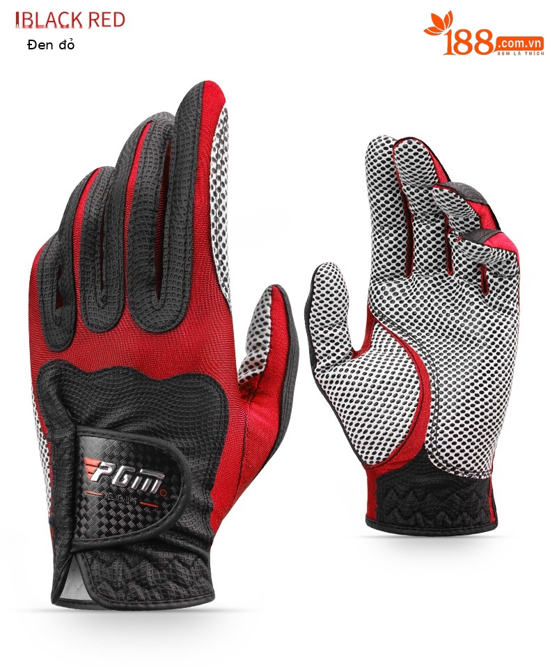 Găng tay golf nam PGM chống trượt, chịu mài mòn, đơn tay — Bên phải Trắng xanh lam chi tiết 12