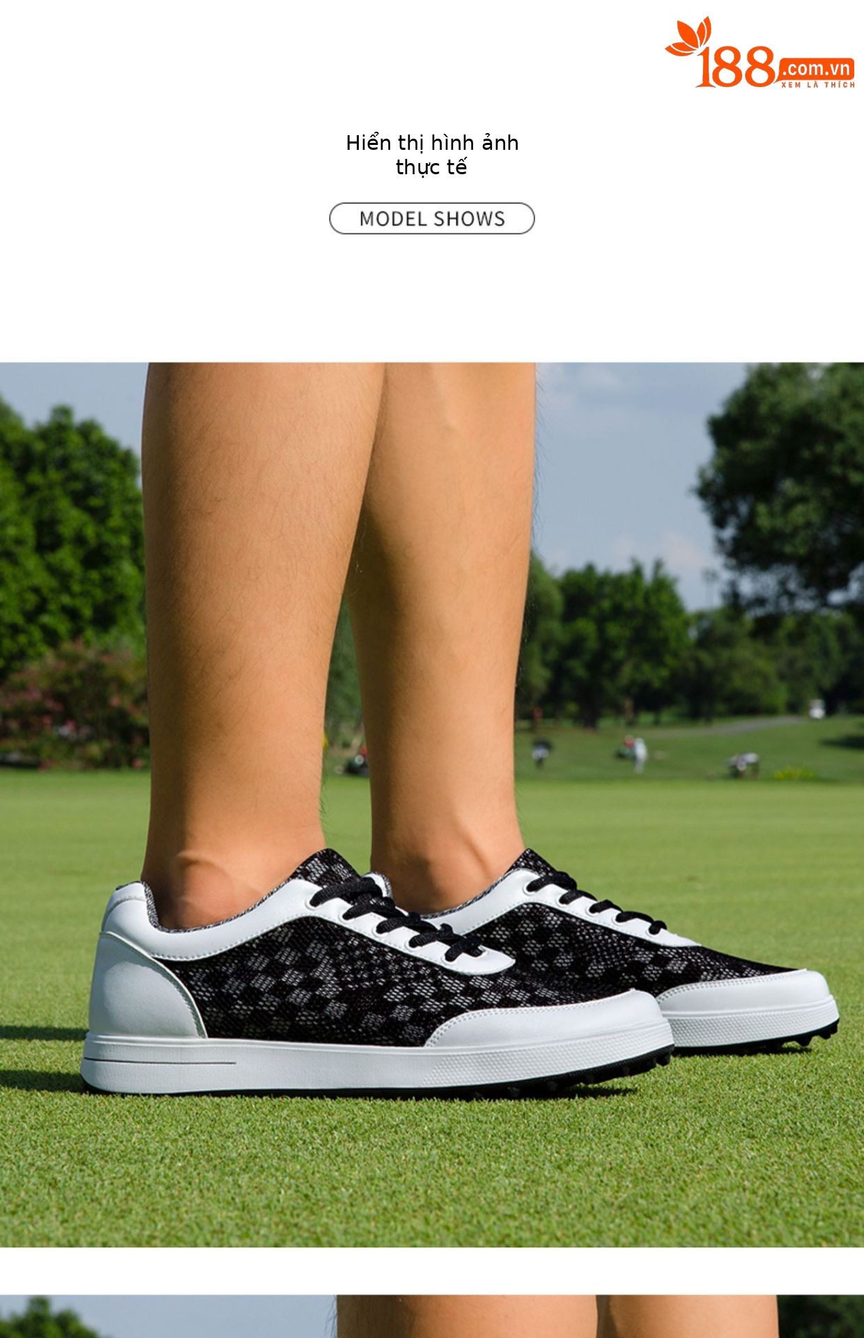 Giày golf nam lưới thoáng khí mùa hè PGM XZ079 — Đen trắng, Màu xám đậm, Màu xám nhạt chi tiết 4