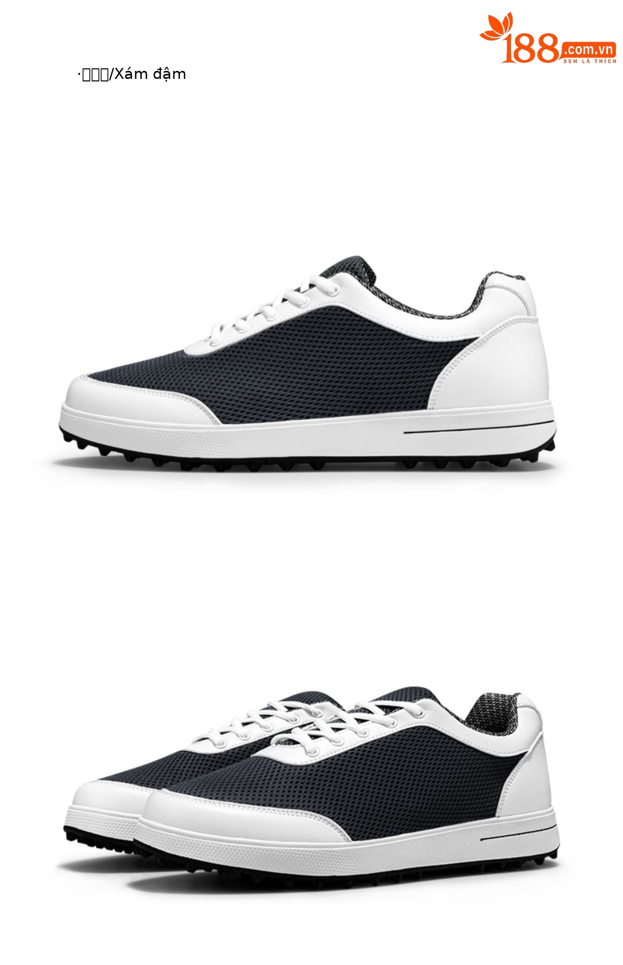 Giày golf nam lưới thoáng khí mùa hè PGM XZ079 — Đen trắng, Màu xám đậm, Màu xám nhạt chi tiết 12