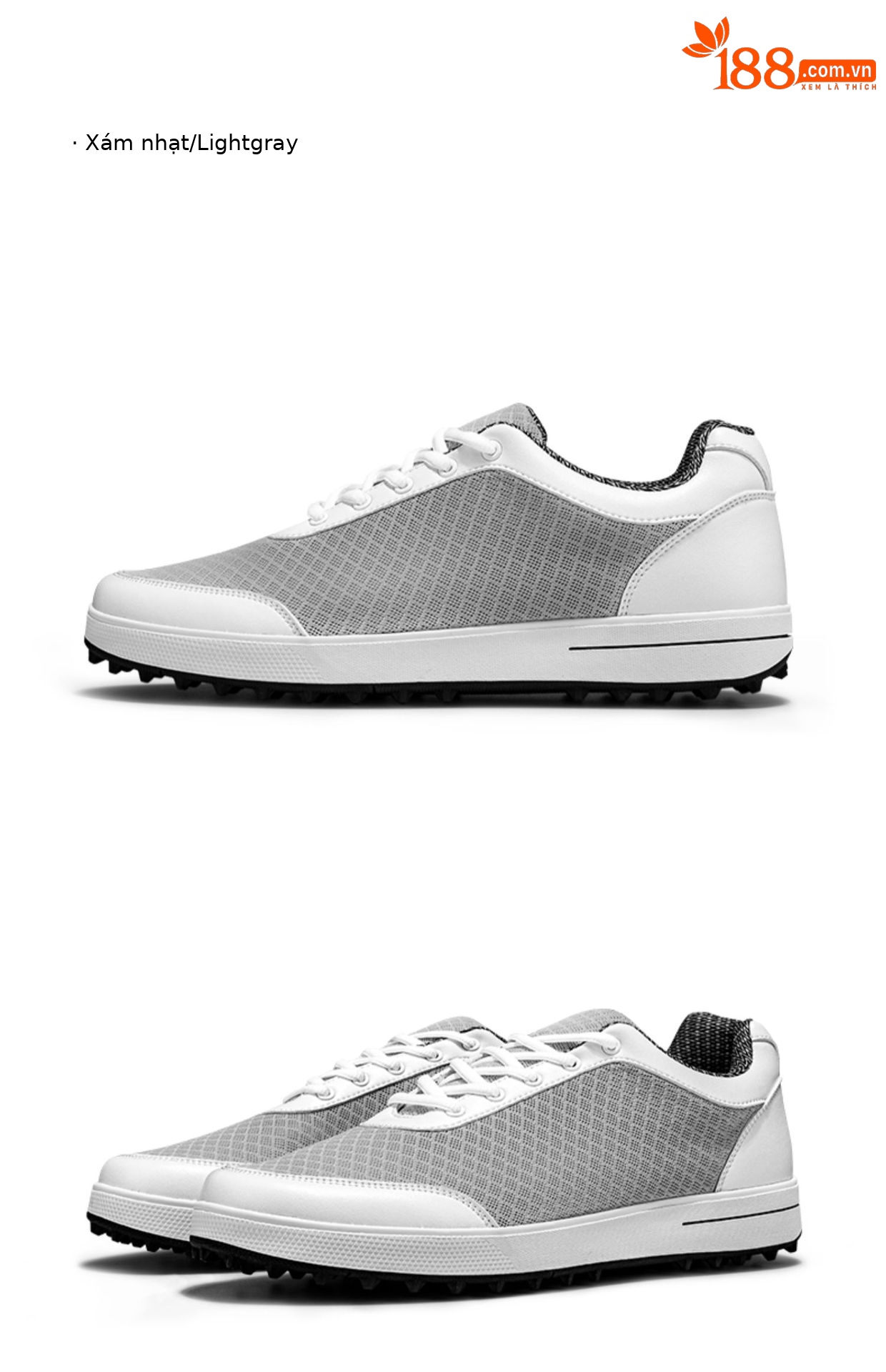 Giày golf nam lưới thoáng khí mùa hè PGM XZ079 — Đen trắng, Màu xám đậm, Màu xám nhạt chi tiết 13