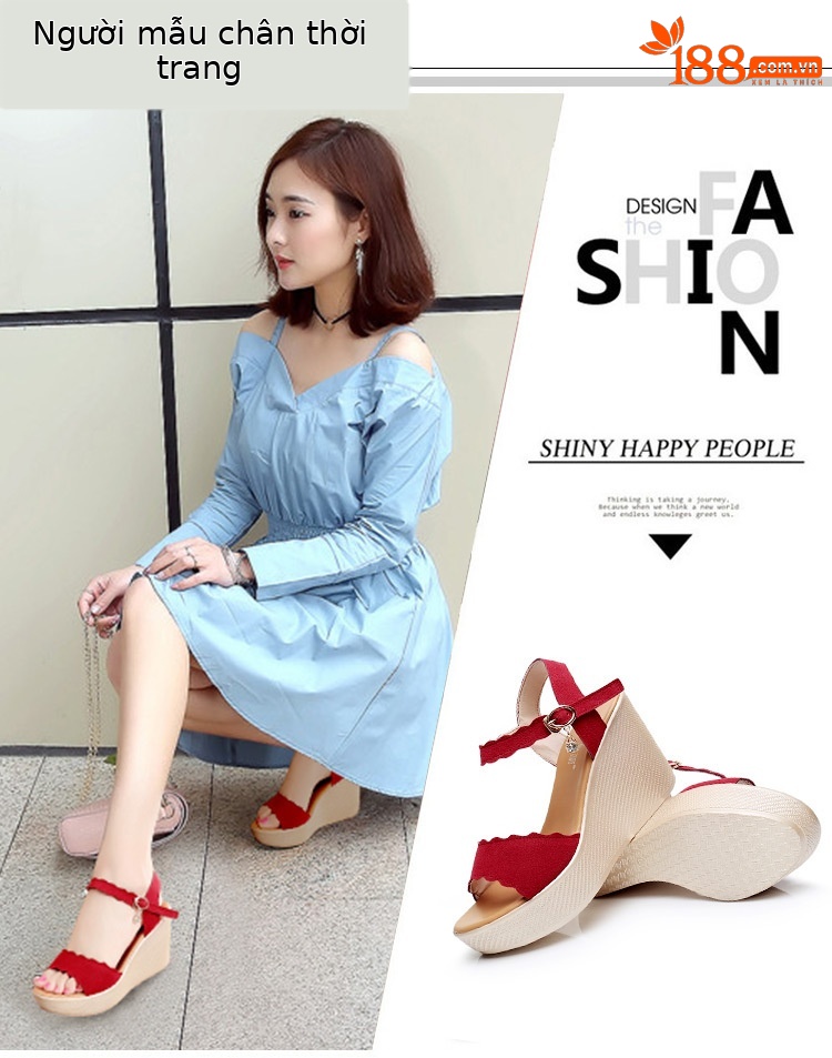 Sandal đế xuồng nữ mũi nhọn gót cao platform dày, mới hè 2025, size lớn — Màu đen, Màu xanh lá, Màu mơ, Màu đỏ chi tiết 6