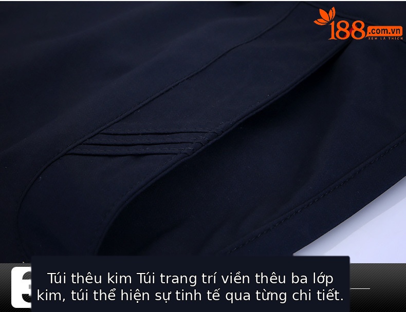 Quần short thể thao nam PGM chơi golf mùa hè thoáng khí — Màu xanh lam, Màu xanh navy, Màu trắng chi tiết 11