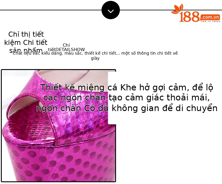 Sandal cao gót nữ hở mũi gót 19 cm đế dày phong cách T-stage — Màu vàng chi tiết 4