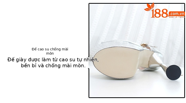 Sandal nữ hở mũi gót siêu cao 19 cm quai chữ T — Màu vàng chi tiết 5