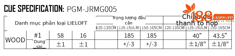 Gậy golf số 1 (driver) trẻ em PGM SEED S-1 hợp kim titan – dành cho người mới bắt đầu — Bé Trai Một Gỗ (135-150cm), Bé Trai Một Gỗ (150-165cm), Gỗ bé gái số 1 (135-150cm), Gỗ bé gái số 1 (150-165cm) chi tiết 5