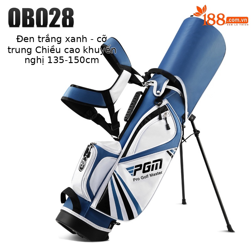 [Trung Bình] Túi bóng trẻ em qb028-xanh Trắng