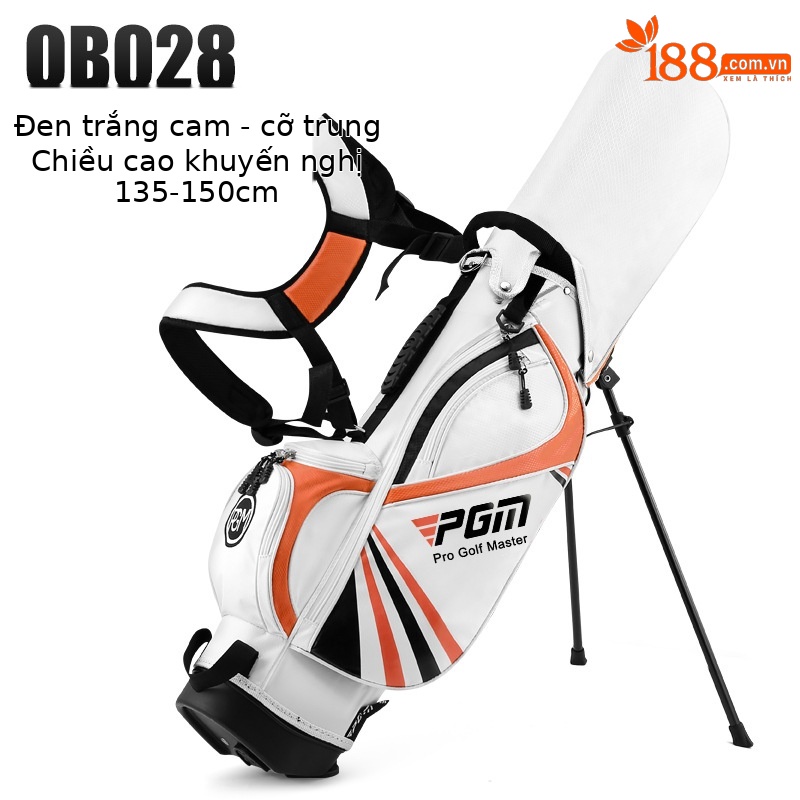 [Trung Bình] Túi bóng trẻ em qb028-màu cam trắng