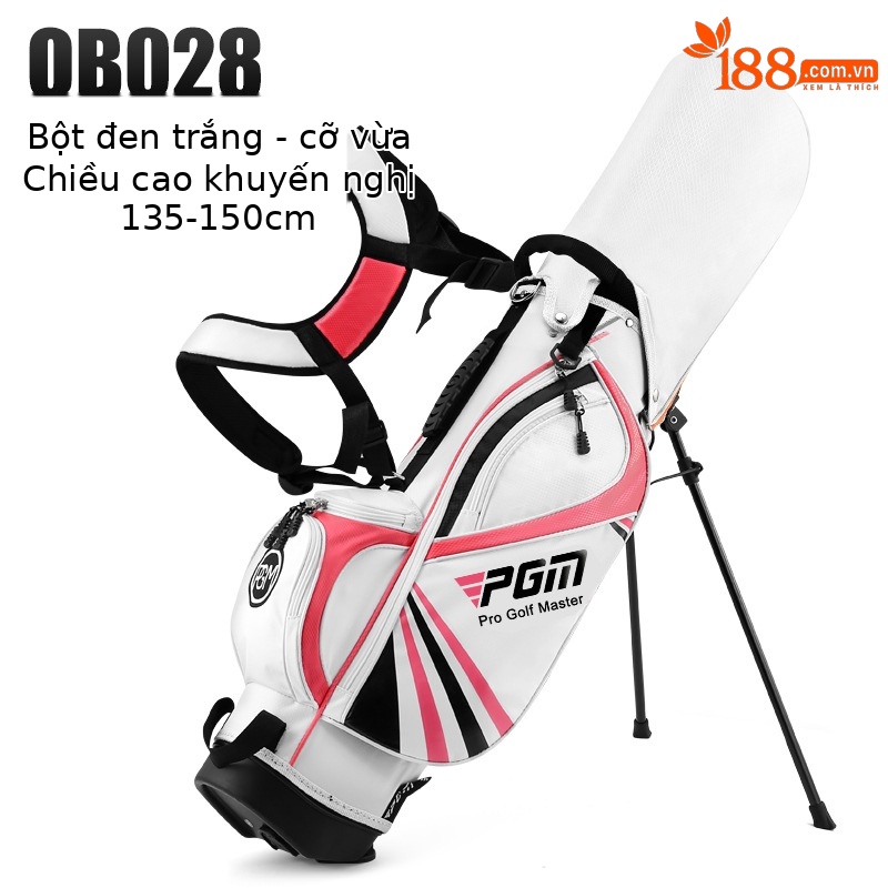 [Trung Bình] Túi bóng trẻ em qb028-trắng Hồng