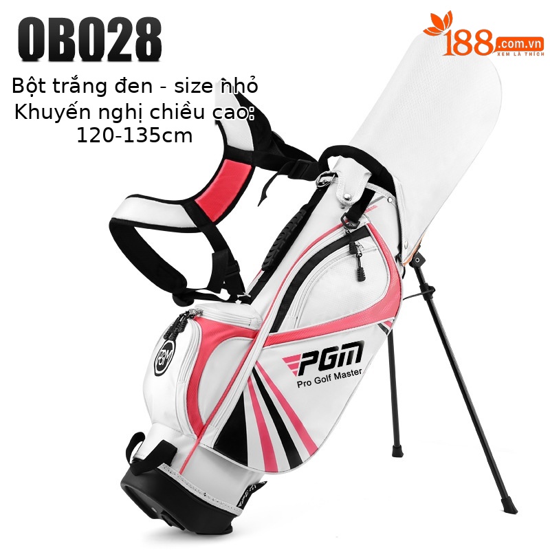 [Nhỏ] Túi bóng trẻ em qb028-trắng Hồng