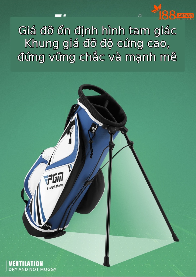 Túi đựng gậy golf trẻ em PGM có chân đế, chứa 13 gậy — [Lớn] Túi bóng trẻ em qb028-xanh Trắng, [Trung Bình] Túi bóng trẻ em qb028-xanh Trắng, [Nhỏ] Túi bóng trẻ em qb028-xanh Trắng, [Trung Bình] Túi bóng trẻ em qb028-màu cam trắng chi tiết 6