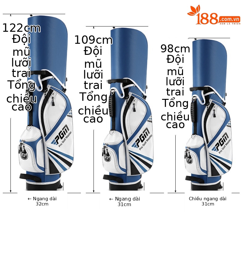 Túi đựng gậy golf trẻ em PGM có chân đế, chứa 13 gậy — [Lớn] Túi bóng trẻ em qb028-xanh Trắng, [Trung Bình] Túi bóng trẻ em qb028-xanh Trắng, [Nhỏ] Túi bóng trẻ em qb028-xanh Trắng, [Trung Bình] Túi bóng trẻ em qb028-màu cam trắng chi tiết 12