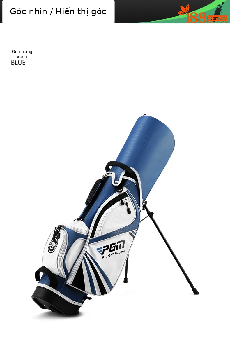 Túi đựng gậy golf trẻ em PGM có chân đế, chứa 13 gậy — [Lớn] Túi bóng trẻ em qb028-xanh Trắng, [Trung Bình] Túi bóng trẻ em qb028-xanh Trắng, [Nhỏ] Túi bóng trẻ em qb028-xanh Trắng, [Trung Bình] Túi bóng trẻ em qb028-màu cam trắng chi tiết 13