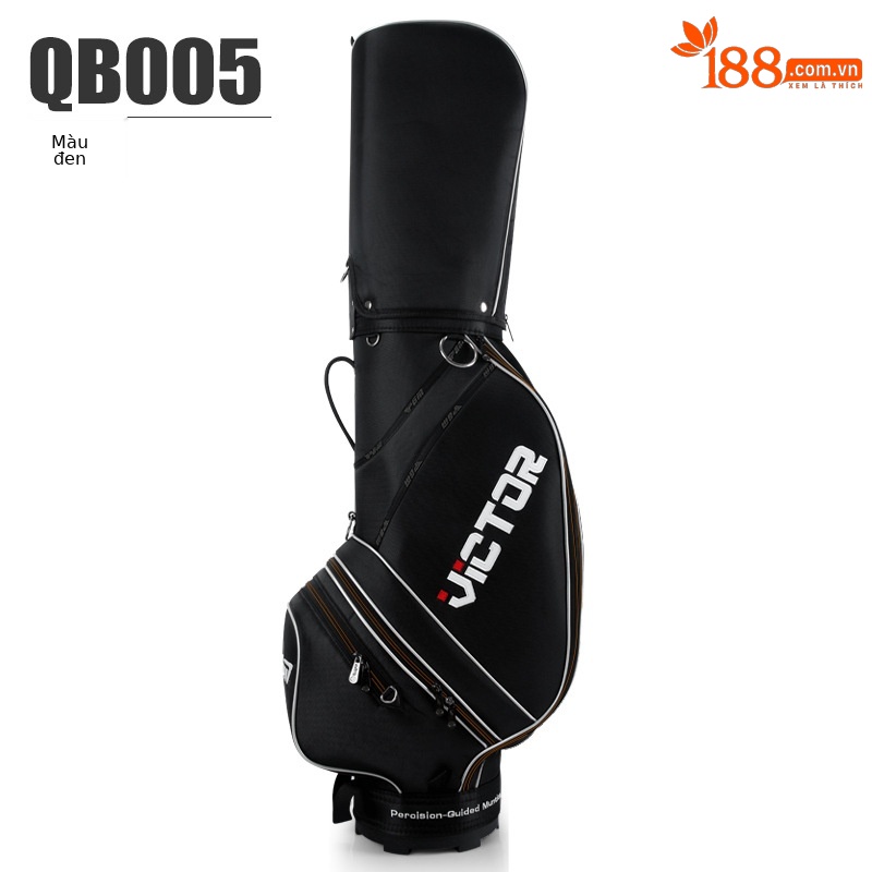 Túi golf PGM tiêu chuẩn bằng nylon cho nam, đựng gậy di động — QB005 nylon đen