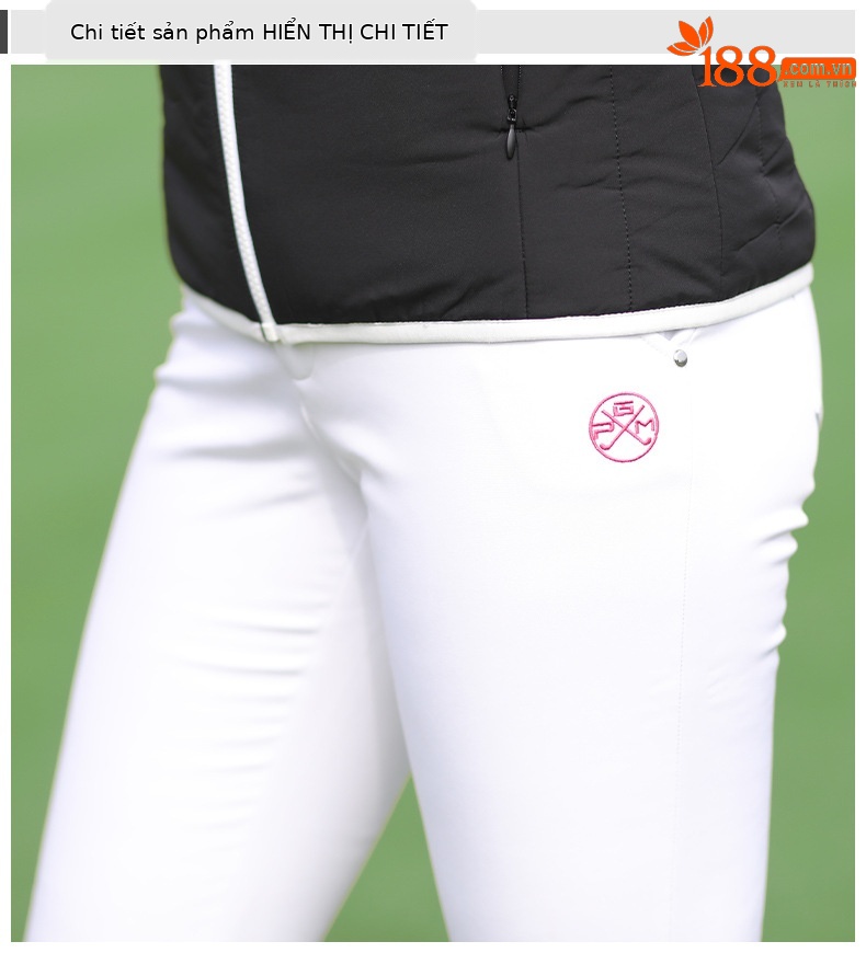 Quần golf nữ thu đông lót nhung co giãn cao — Kuz045 lót nhung-màu xanh, Kuz045 lót nhung-Đỏ, Kuz045 lót nhung-Đen, Kuz045 lót nhung-màu be chi tiết 14