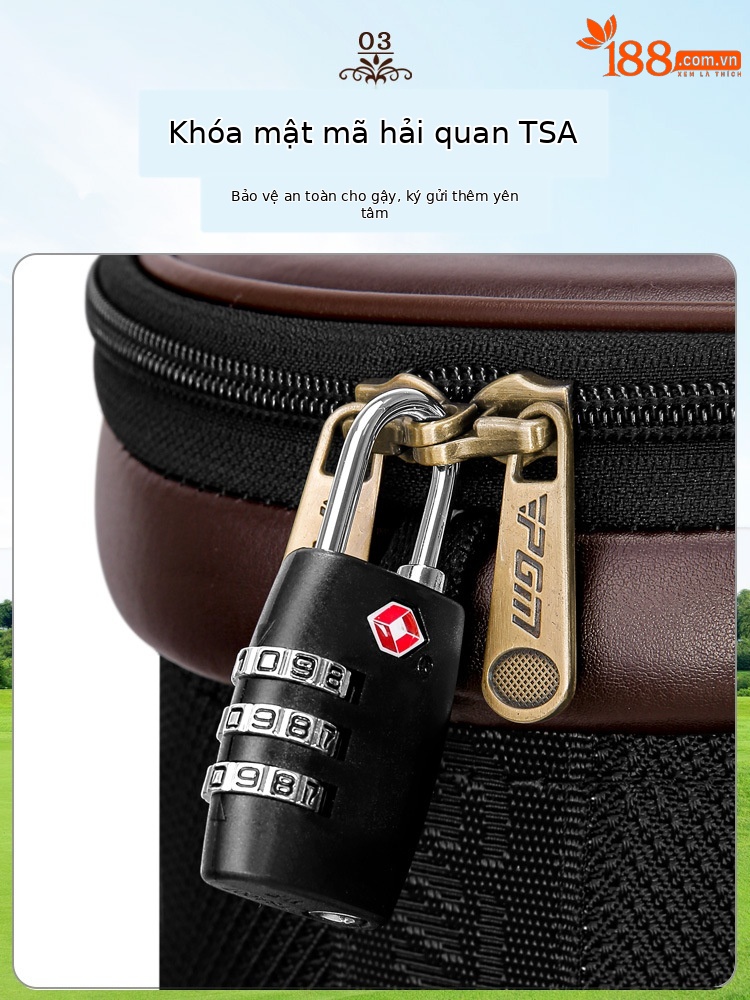 Túi golf PGM SR II da sợi nhỏ có ròng rọc, ống lồng đa năng, cao 125 cm — Túi che mưa kính thiên văn QB044: Đen, Túi che mưa kính thiên văn QB044: Nâu