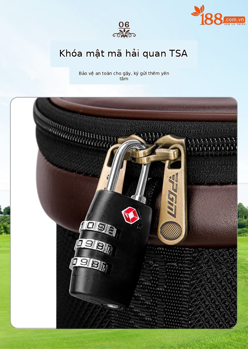 Túi golf PGM SR II da sợi nhỏ có ròng rọc, ống lồng đa năng, cao 125 cm — Túi che mưa kính thiên văn QB044: Đen, Túi che mưa kính thiên văn QB044: Nâu chi tiết 11