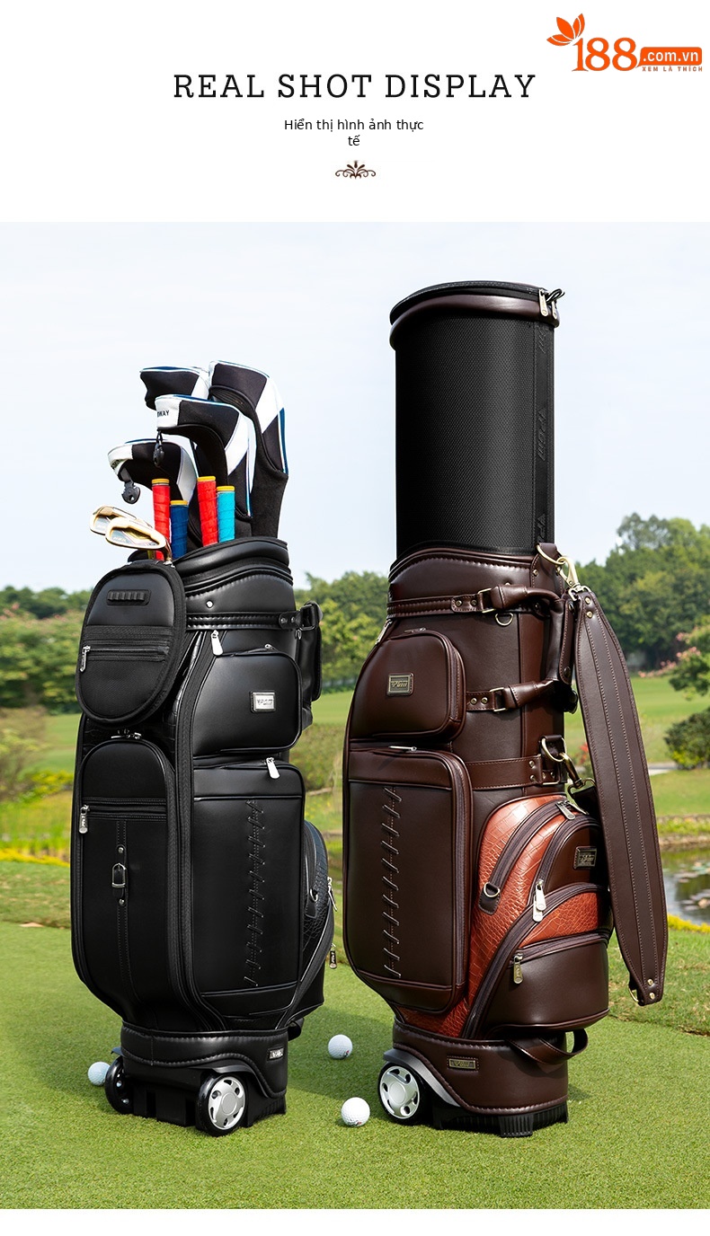Túi golf PGM SR II da sợi nhỏ có ròng rọc, ống lồng đa năng, cao 125 cm — Túi che mưa kính thiên văn QB044: Đen, Túi che mưa kính thiên văn QB044: Nâu chi tiết 12