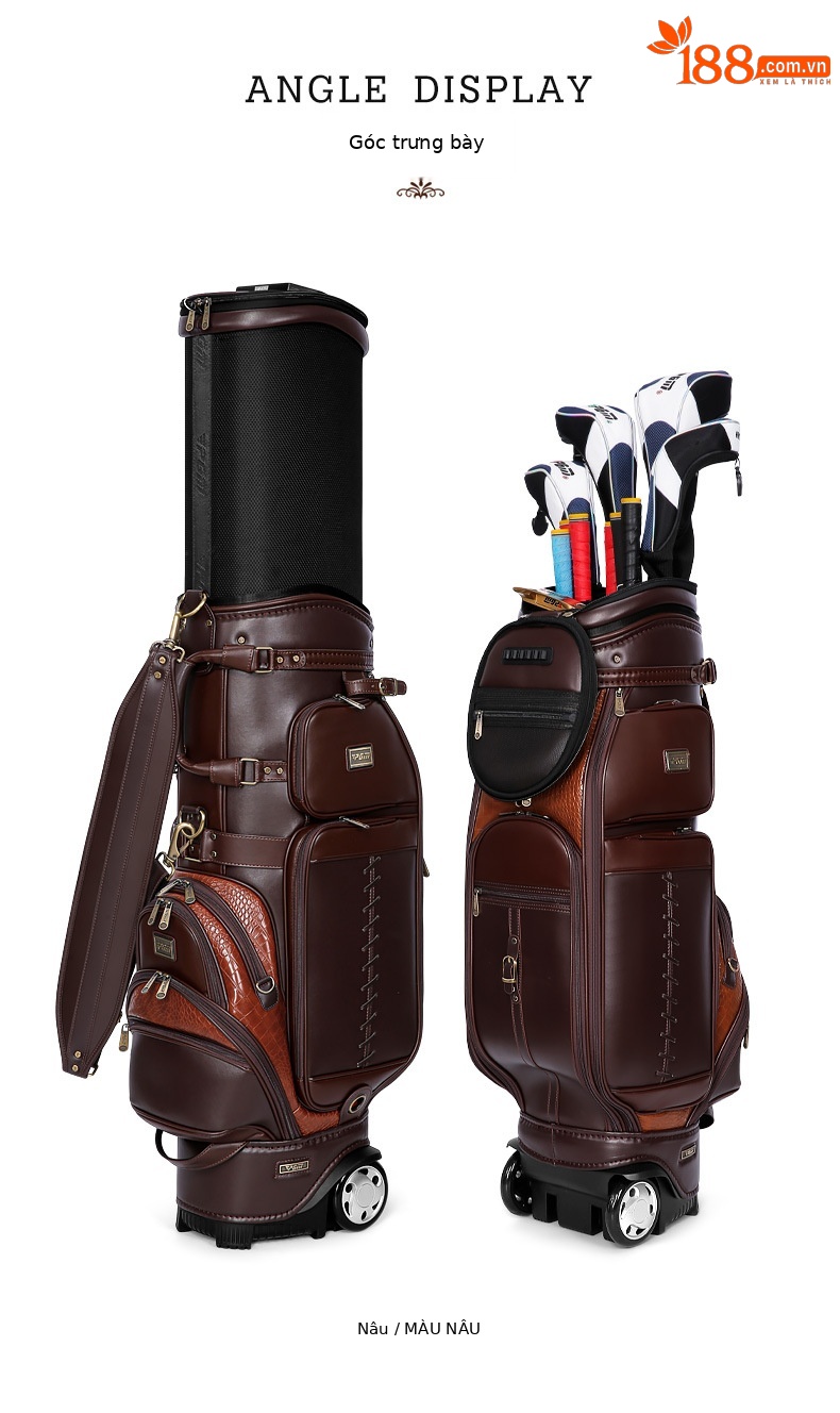 Túi golf PGM SR II da sợi nhỏ có ròng rọc, ống lồng đa năng, cao 125 cm — Túi che mưa kính thiên văn QB044: Đen, Túi che mưa kính thiên văn QB044: Nâu chi tiết 20