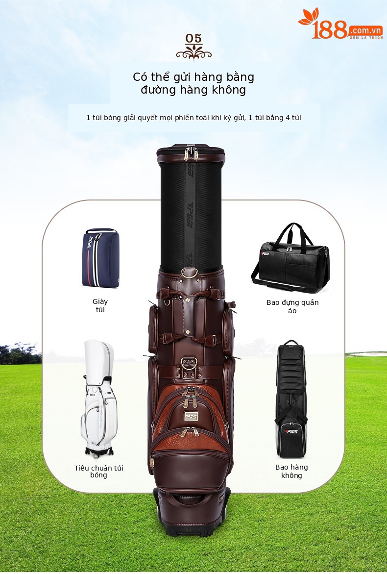 Túi golf PGM SR II da sợi nhỏ có ròng rọc, ống lồng đa năng, cao 125 cm — Túi che mưa kính thiên văn QB044: Đen, Túi che mưa kính thiên văn QB044: Nâu chi tiết 10