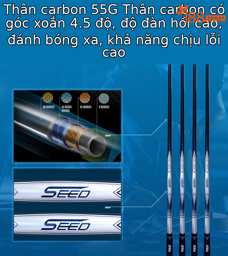 Bộ gậy golf trẻ em PGM SEED sắt 7, thân carbon nhẹ, dành cho bé trai và bé gái mới bắt đầu — Bé trai size 7 sắt 120-135cm, Bé trai size 7 sắt 135-150cm, Bé trai size 7 sắt 150-165cm, Bé gái size 7 sắt 120-135cm chi tiết 6
