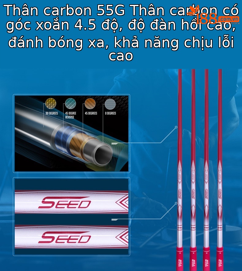 Bộ gậy golf trẻ em PGM SEED sắt 7, thân carbon nhẹ, dành cho bé trai và bé gái mới bắt đầu — Bé trai size 7 sắt 120-135cm, Bé trai size 7 sắt 135-150cm, Bé trai size 7 sắt 150-165cm, Bé gái size 7 sắt 120-135cm chi tiết 11