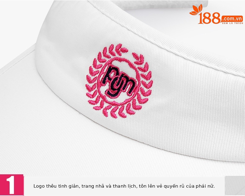 Mũ golf không đỉnh nữ PGM – Mũ che nắng thể thao thoáng khí — MZ017 màu trắng, MZ017 đỏ hoa hồng, MZ017 Màu Đỏ, MZ017 màu xanh hải quân chi tiết 23