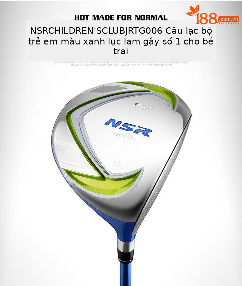 Bộ gậy golf trẻ em PGM 6 món cho người mới bắt đầu, phiên bản nhẹ, phù hợp chiều cao 95–155 cm — JRTG006 xanh lam [95-115cm], JRTG006 xanh lam [115-135cm], JRTG006 xanh lam [135-155cm], JRTG006 đen cam [95-115cm] chi tiết 20