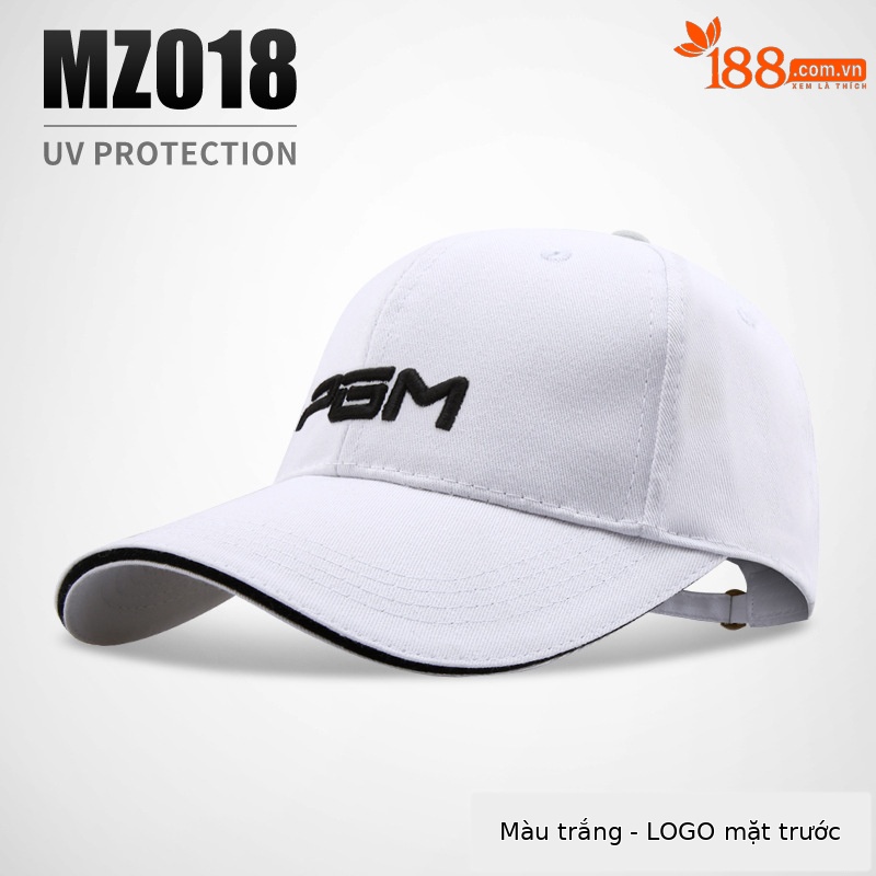 MZ018 trắng (thêu logo mặt trước)