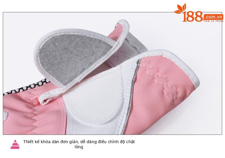 Găng tay golf nữ PGM da PU chống trượt một đôi — Màu xanh lam chi tiết 24