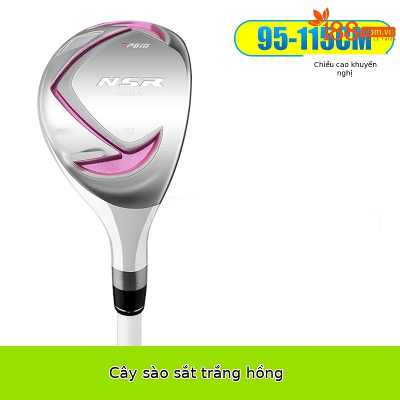 Màu hồng trắng # Gỗ số 5 (95-115cm)