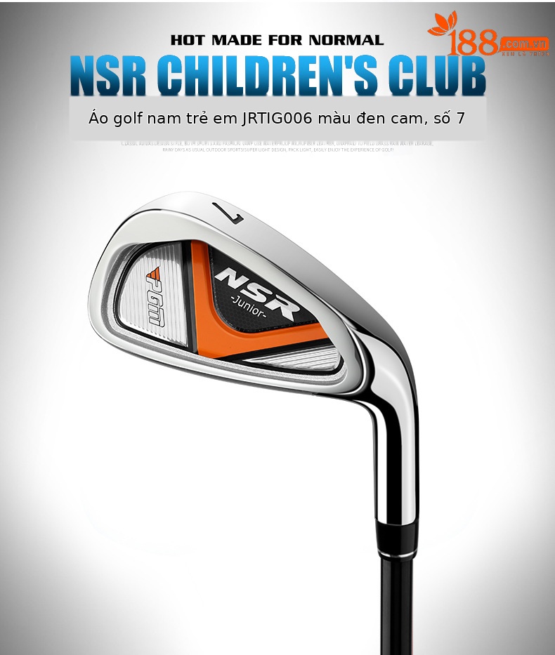 Gậy golf trẻ em PGM NSR Junior gậy sắt 7, thép không gỉ, tay carbon nhẹ — Trắng hồng (95-115cm), Trắng hồng (115-135cm), Trắng hồng (135-155cm), Xanh lam (95-115cm) chi tiết 9